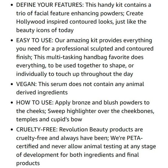 Revolution Ultra Contour Kit Light-Medium Bronzer Highlighter & Blusher Trio - Picture 4 of 4